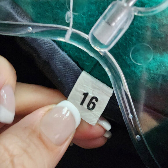 Vintage Tradition Green Wool Button Up Jacket Size 16 - Picture 10 of 11